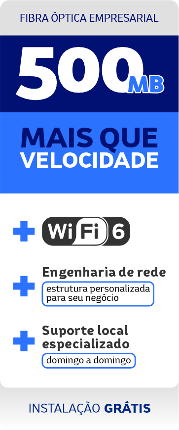 Internet Fibra Óptica em Lucas do Rio Verde | 500MB | Plano empresarial
