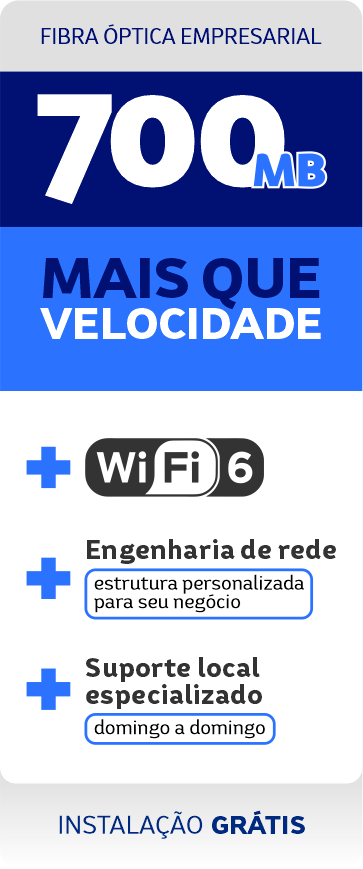 Internet Fibra Óptica em Lucas do Rio Verde | 700MB | Plano empresarial