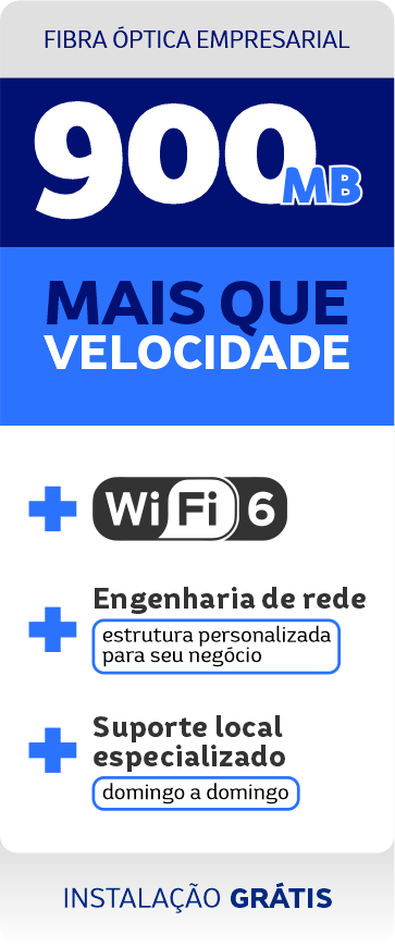 Internet Fibra Óptica em Lucas do Rio Verde | 900MB | Plano empresarial
